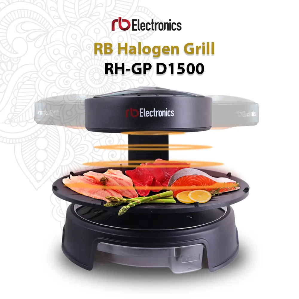 RB BBQ Halogen Grill RH-GP D1500 | Memanggang Tanpa Asap