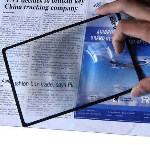 Magnifier Sheet - Kaca Pembesar Baca Bentuk Card Portable 3X
