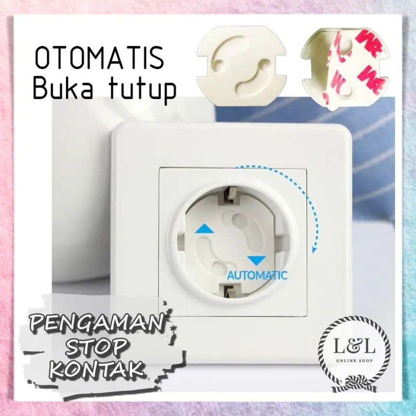 Pengaman Stop Kontak Penutup Colokan Listrik Bayi Socket Cover