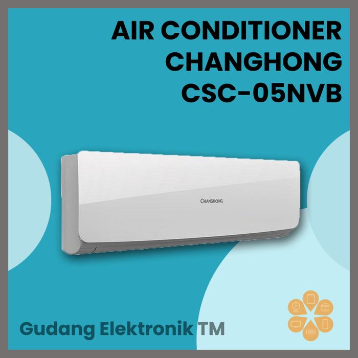 Gambar AC CHANGHONG 1/2PK CH-05NVB dari Gudang Elektronik STM Kab. Deli Serdang Tokopedia