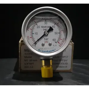 Pressure gauge Armarherm 2,5 inchi x 60 bar x 1/4"