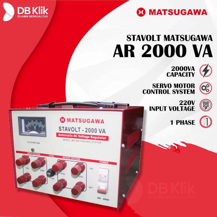 Gambar Stavolt Matsugawa Motor 2000VA - Stavolt Matsugawa 2000 VA dari DBKlik Indonesia Kota Administrasi Jakarta Pusat Tokopedia