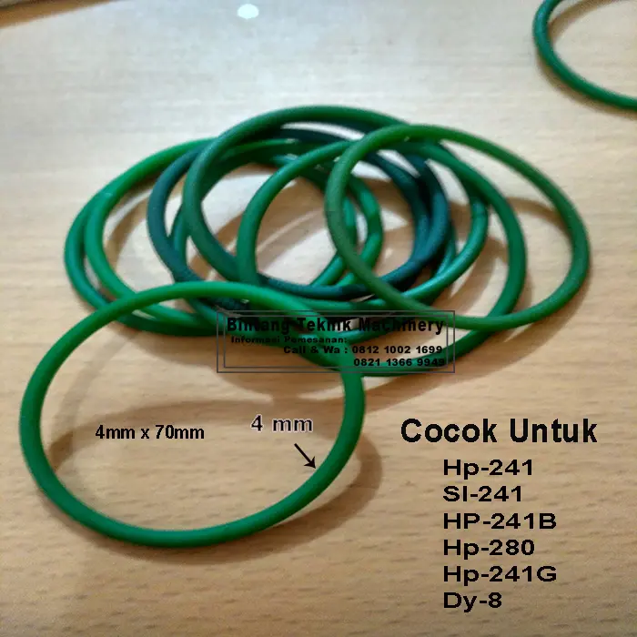 Van belt timing belt sparepart mesin coding HP 241 B 2
