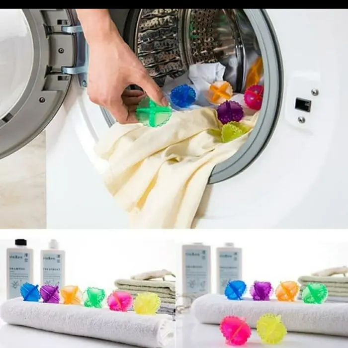 (RUBBER LAUNDRY BALL) BOLA KARET PENCUCI BAJU mesin cuci / clean ball