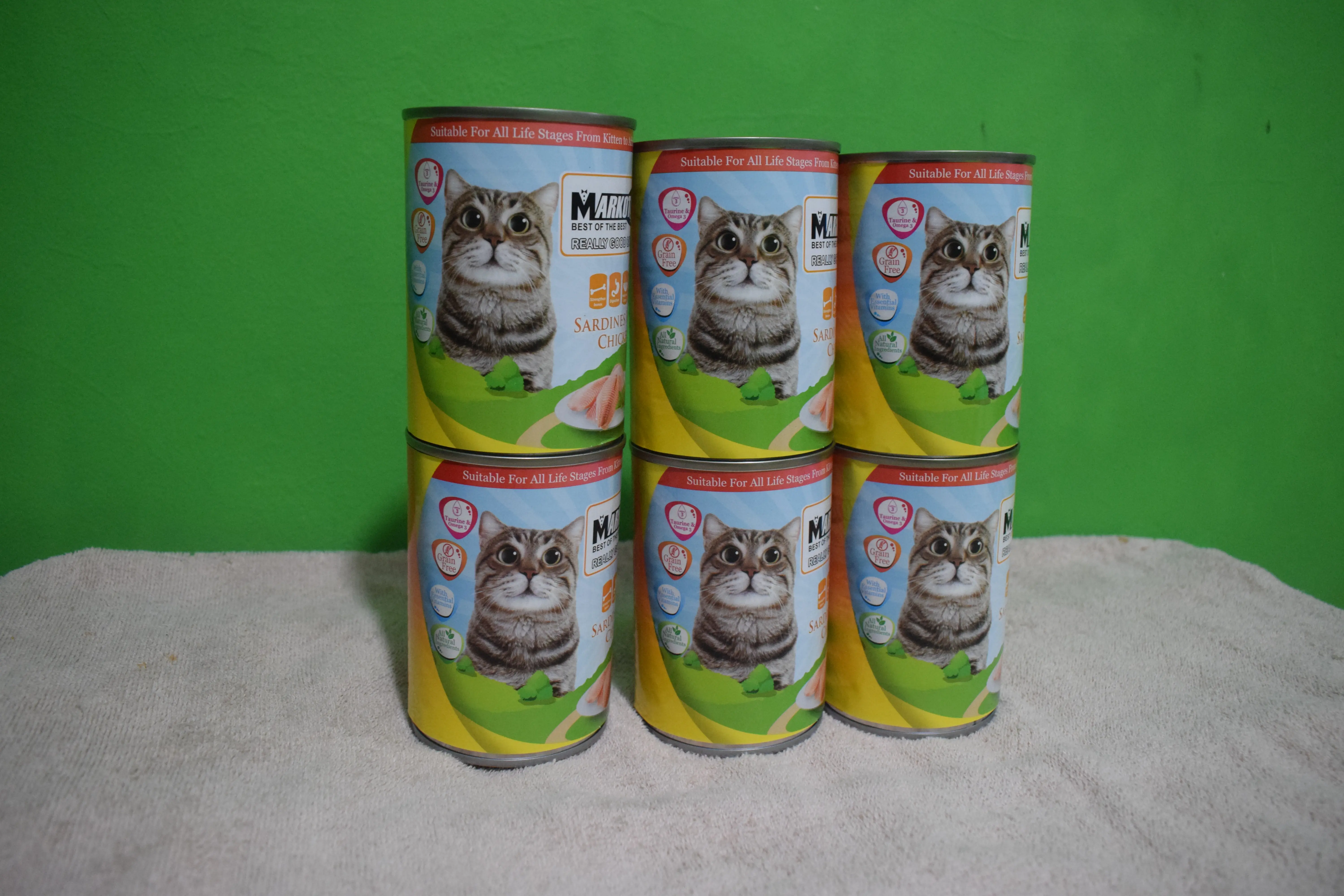 MAKANAN KUCING KALENG MARKOTOP CHICKEN FLAVOUR 400GR