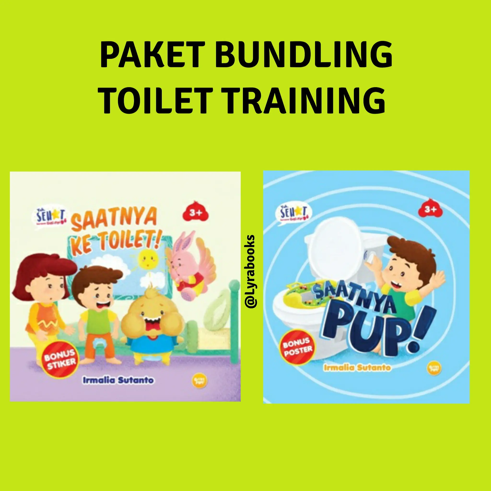 Paket Bundling Buku Anak - Boardbook Toilet Training