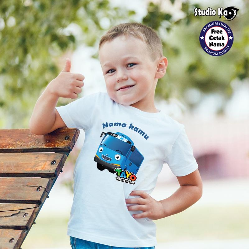Baju Kaos Anak Tayo The Little Bus SK-FASHION bisa cetak nama 2