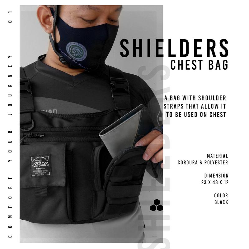 Tas Rompi Dada Pria Chest Bag Rig Original Premium Multifungsi 0