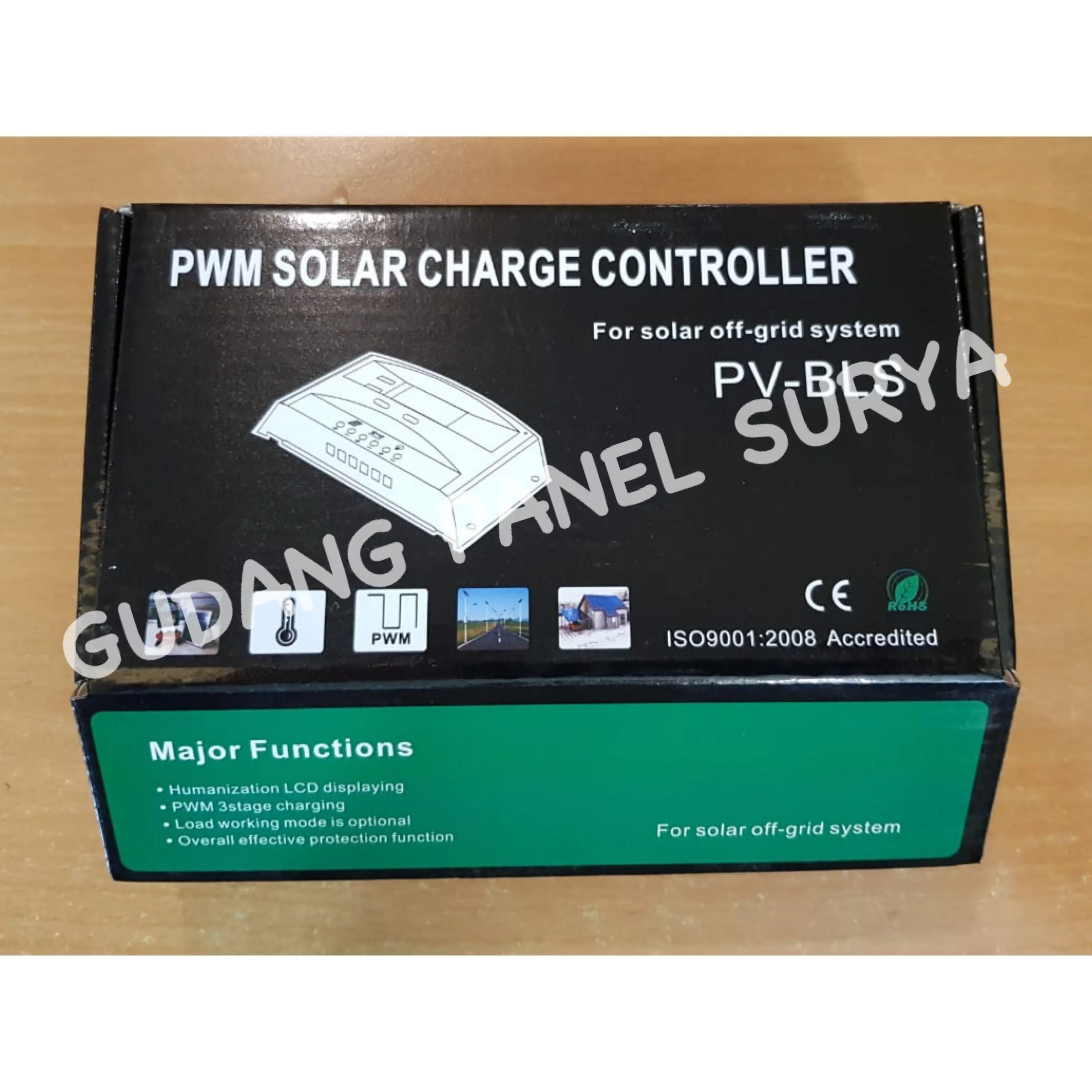 PWM Solar Charge Controller 30A With Dual USB 2,5A 12V 24V