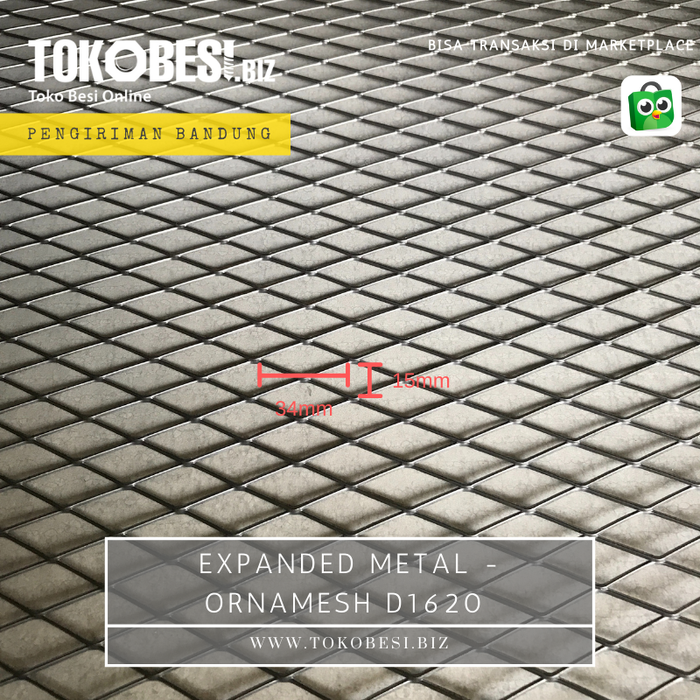 Gambar Expanded metal - Ornamesh D1620 (lbr) Bandung dari Teguh tokobesi Kota Bandung Tokopedia