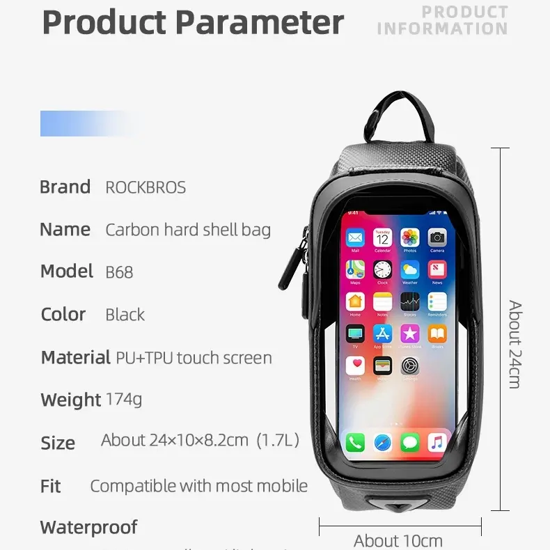 original  Tas sepeda rockbros waterproof (Model B68) 3