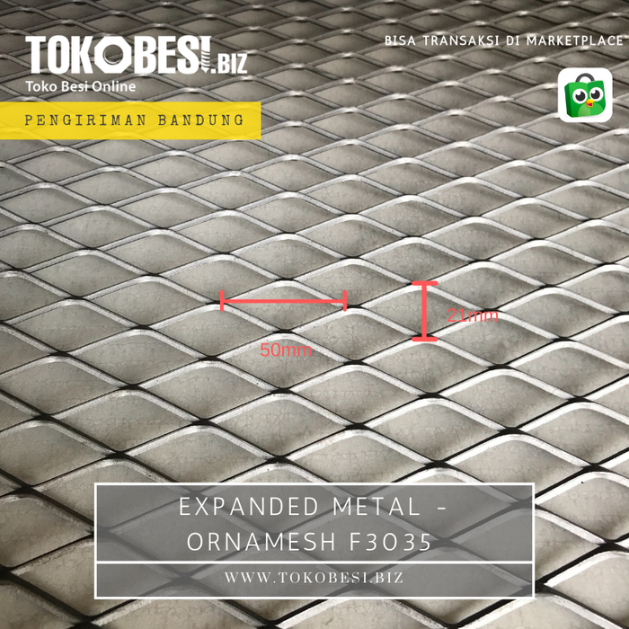 Gambar Expanded metal - Ornamesh F3035 (lbr) Bandung dari Teguh tokobesi Kota Bandung Tokopedia