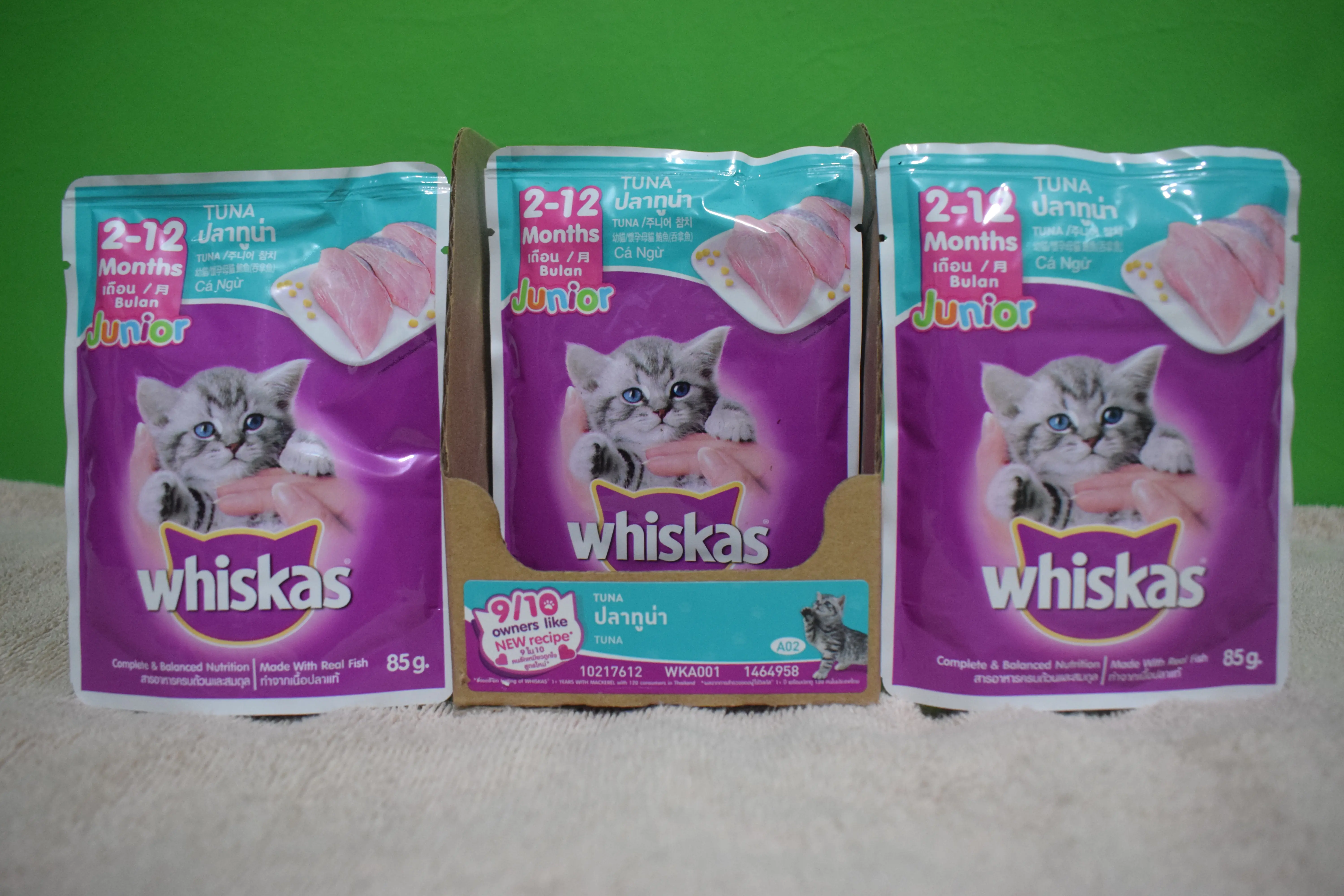 MAKANAN KUCING WHISKAS JUNIOR SACHET 85GR