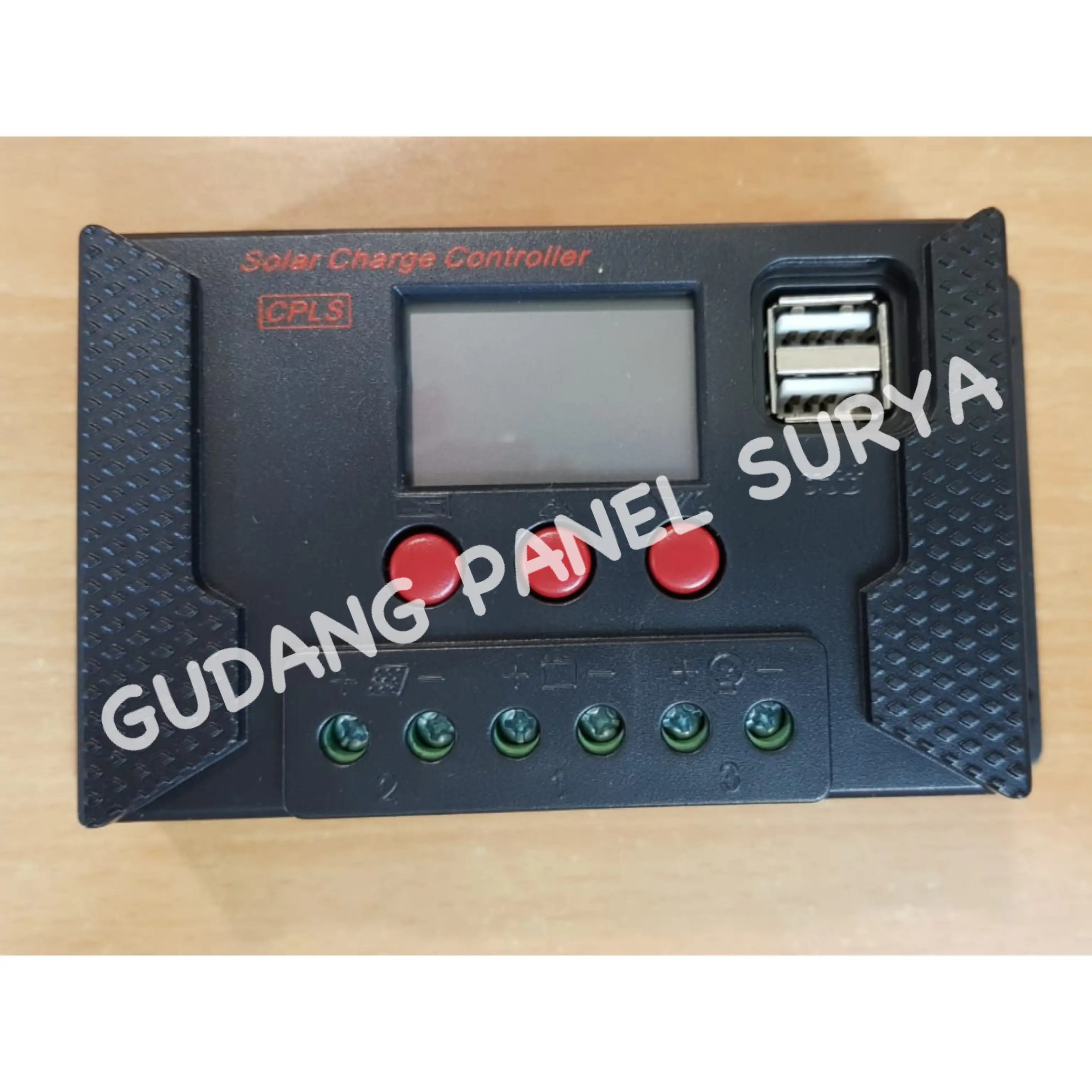 Auto Solar Charge Controller PWM dengan layar LCD USB 10A 12V/24 Volt