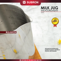 Gambar SUBRON Milk Jug Measurement 600ml Pitcher dengan Garis Ukur Stainless dari SUBRON KITCHENWARE Kab. Bandung 3 Tokopedia