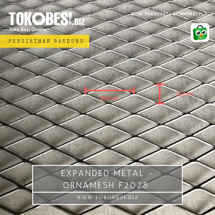 Gambar Expanded metal - Ornamesh F2028 (lbr) Bandung dari Teguh tokobesi Kota Bandung Tokopedia