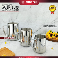 Gambar SUBRON Milk Jug Measurement 600ml Pitcher dengan Garis Ukur Stainless dari SUBRON KITCHENWARE Kab. Bandung 4 Tokopedia