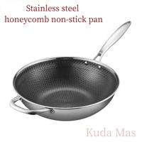 Gambar Frying Pan stainless steel/Wok Pan stainless steel 32cm anti lengket dari Kudamasbsd Kota Administrasi Jakarta Barat 1 Tokopedia