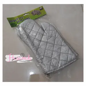 Sarung tangan oven tahan panas silver Ukuran 30 Cm Kecil isi 2pcs