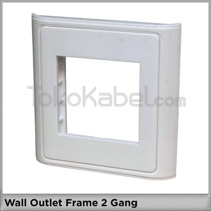 Gambar Wall Outlet Frame 2 Gang dari tokokabel Kota Administrasi Jakarta Utara Tokopedia
