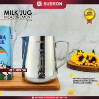 Gambar SUBRON Milk Jug Measurement 600ml Pitcher dengan Garis Ukur Stainless dari SUBRON KITCHENWARE Kab. Bandung 2 Tokopedia