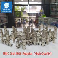 Gambar BNC Drat RG6 Regular High Quality (1 Pack = 100 pcs) dari Cez Studio Kota Makassar 1 Tokopedia