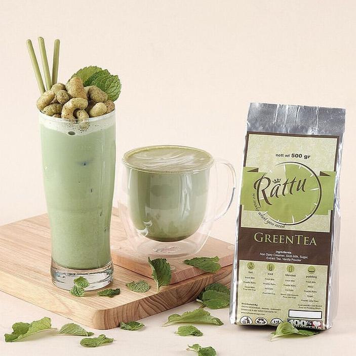 Green tea powder rattu 500gr - Shop | Tokopedia