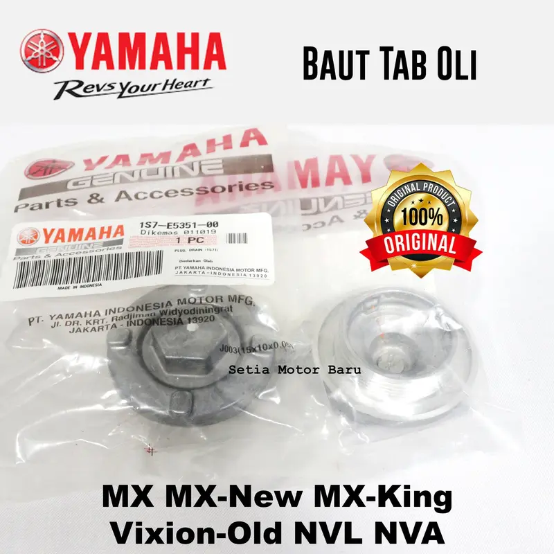 Baut Tab Oli Bawah Mx Mx New Mx King Vixion Nvl Nva R15 Asli Yamaha