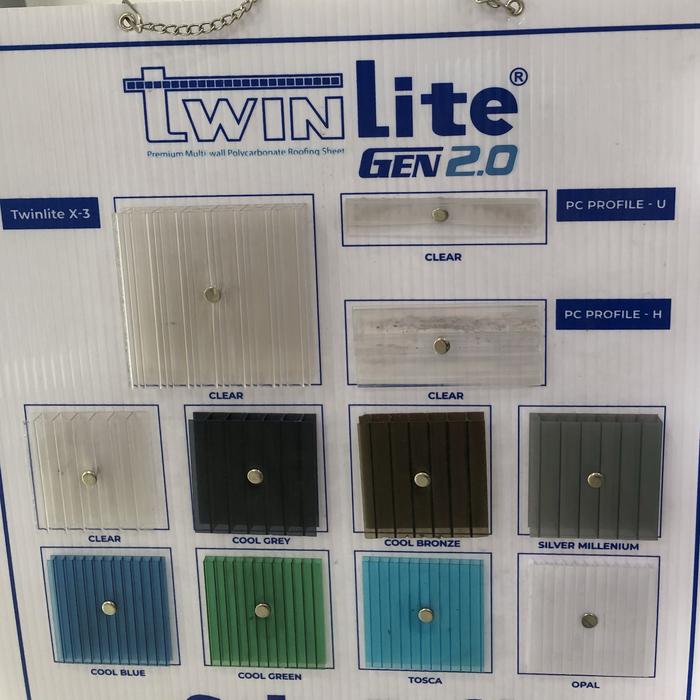 Gambar atap polycarbonate twinlite 6mm - 1/2 Roll dari Toko Vasa Kota Depok Tokopedia