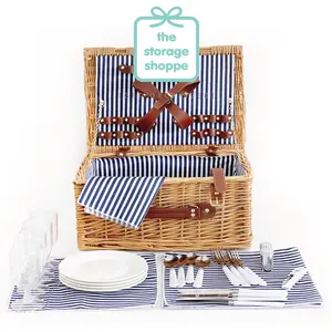 Picnic Basket Set For 4/Keranjang Piknik Set