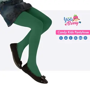 YooBerry Candy Kids Pantyhose Stocking Legging Anak Dark Green Hijau