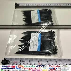 CABLE TIES KABEL TIS WARNA HITAM PUTIH ISI 100 PCS 10CM 15 CM HIGH HTM