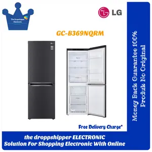 LG GCB369NQRM | GC-B369NQRM | KULKAS 2 PINTU LG 305L BOTTOM FREEZER