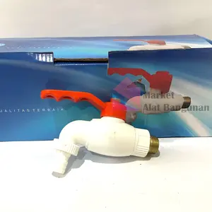 Kran Taman PVC 1/2 inci Jumbo Drat Kuningan