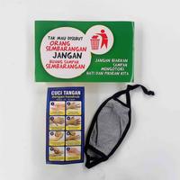 Gambar Paket : Stiker Larangan Buang Sampah + bonus Stiker Cara Cuci Tangan dari Sahabat Sejasa Kab. Sleman 3 Tokopedia