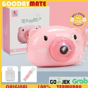 Mainan Mesin Gelembung Sabun Automatic Bubble Gun Model Pig Kamera