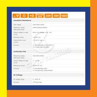 Gambar Kyoritsu 3005A Digital Insulation / Continuity Tester dari Cipta Trading Kota Administrasi Jakarta Barat 2 Tokopedia