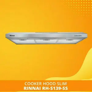 Cooker Hood Rinnai RH S 139 SS/Penghisa Asap Kompor Rinnai RHS 139 SS