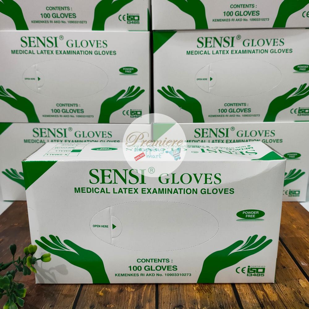 READY Sensi Gloves - Latex Examination 100 Pcs - S