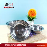 Gambar BMW Kitchen Ware - 28cm Baskom Kobokan Mangkok Mangkuk Wadah Penyimpanan Stainless Steel - 28CM dari BMW Kitchenware Kab. Tangerang 3 Tokopedia