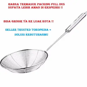 SK - 1 PC WITH DUS ORI Saringan Minyak Goreng 18cm Stainless TERMURAH