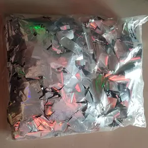 Confetti Paper metalic Silver 1Kg / kertas konfeti silver