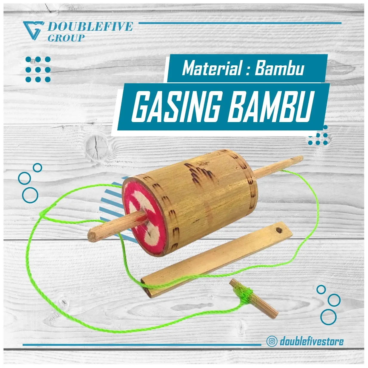 Mainan Tradisional Gasing Bambu Bersuara