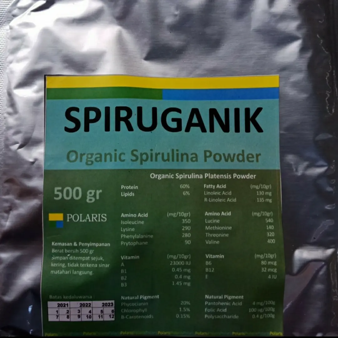 spiruganik organic spirulina powder 500gr