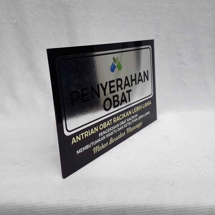 Gambar Akrilik Penerimaan Resep dan Penyerahan Obat - Penyerahan dari Sahabat Sejasa Kab. Sleman Tokopedia