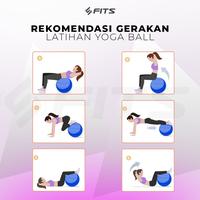 Gambar SFIDN FITS Gym Yoga Ball | Bola Yoga Fitnes Pilates Yoga Anti Burst - Ungu, 65cm dari Sfidn Jakarta Selatan 5 Tokopedia
