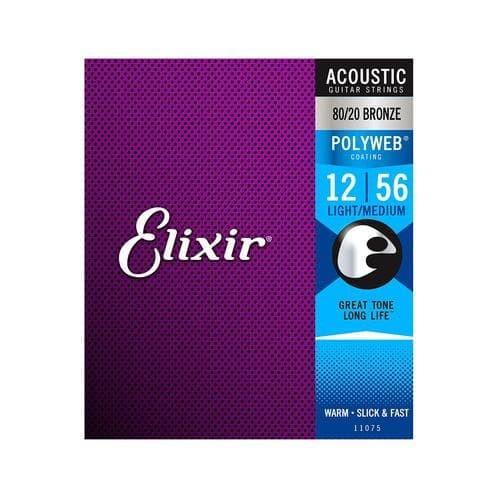 Gambar Elixir 11075 Polyweb 80/20 Bronze Acoustic Guitar Strings 12 - 56,BMJ dari Bandar Musik Jakarta BMJ Kota Administrasi Jakarta Pusat Tokopedia