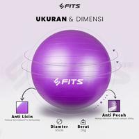 Gambar SFIDN FITS Gym Yoga Ball | Bola Yoga Fitnes Pilates Yoga Anti Burst - Ungu, 65cm dari Sfidn Jakarta Selatan 4 Tokopedia