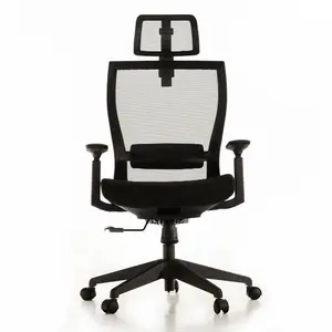 Kursi Kantor Kursi Kerja Ergonomis Adjustable dengan Sandaran Mesh Back & Headrest Fully Adjustable Height 113-130 cm GFC MST J-001