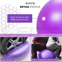 Gambar SFIDN FITS Gym Yoga Ball | Bola Yoga Fitnes Pilates Yoga Anti Burst - Ungu, 65cm dari Sfidn Jakarta Selatan 3 Tokopedia